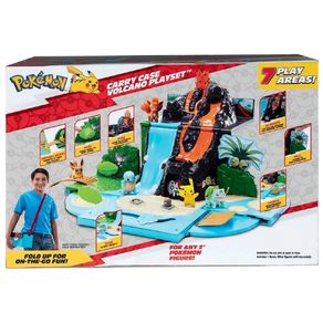 Batalha-Pokemon-Boneco-Pikachu-Playset-Vulcao-Transporte