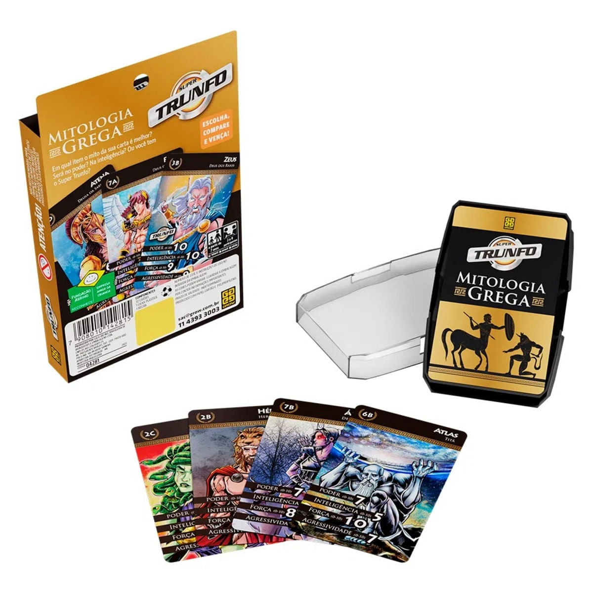 Jogo Super Trunfo Mitologia Grega Grow 04281 - Bumerang Brinquedos