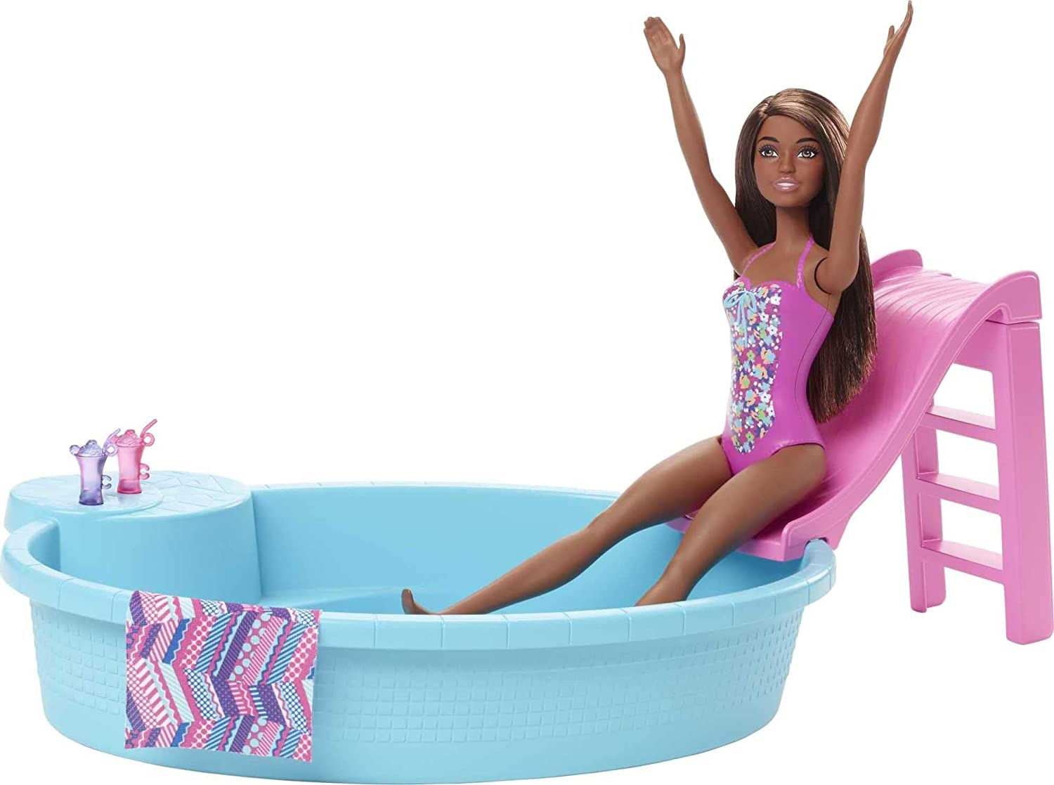 Boneca Piscina E Acessorios Barbie Ghl92 Bumerang Brinquedos