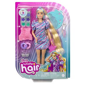Boneca-Barbie-Totally-Hair-Vestido-de-Estrela