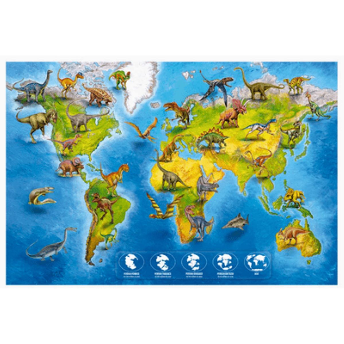 Quebra Cabeça 200 Peças Dinossauros Do Mundo Grow 04536 Quebra Cabeça 200 Peças Dinossauros Do Mundo Grow 04536