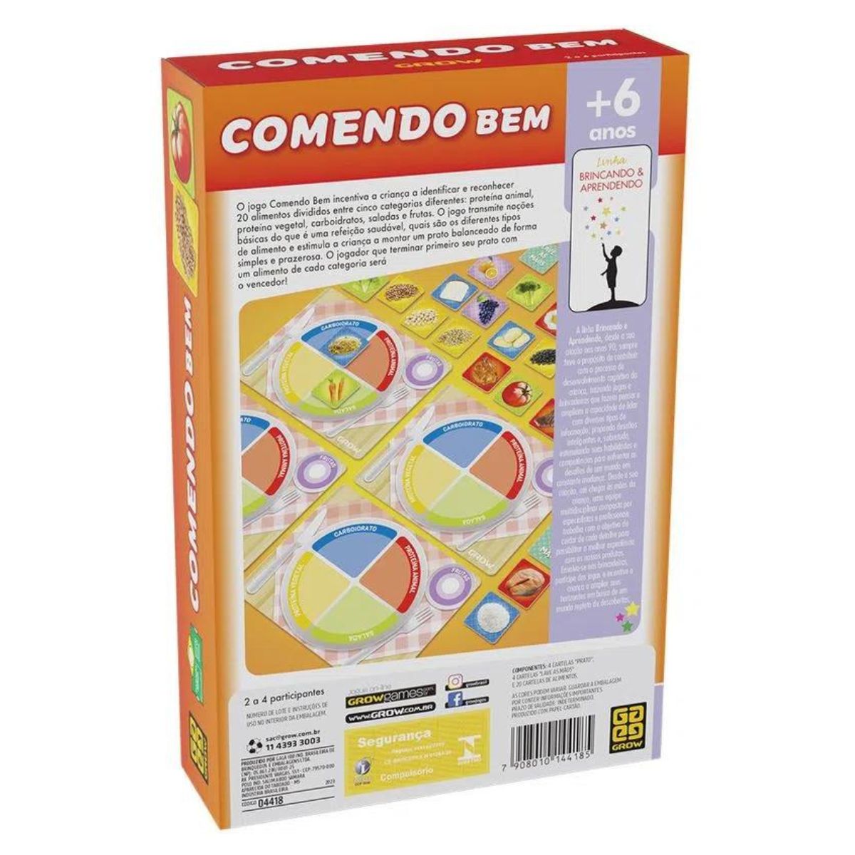 Jogo Comendo Bem Grow 04418 - Bumerang Brinquedos