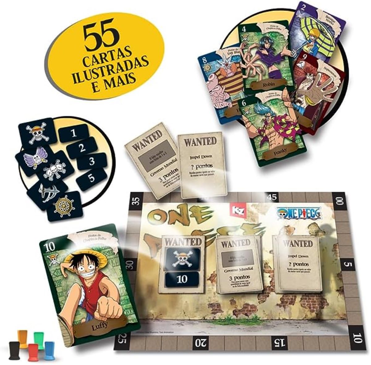 Jogo Wanted One Piece Elka 1227 - Bumerang Brinquedos