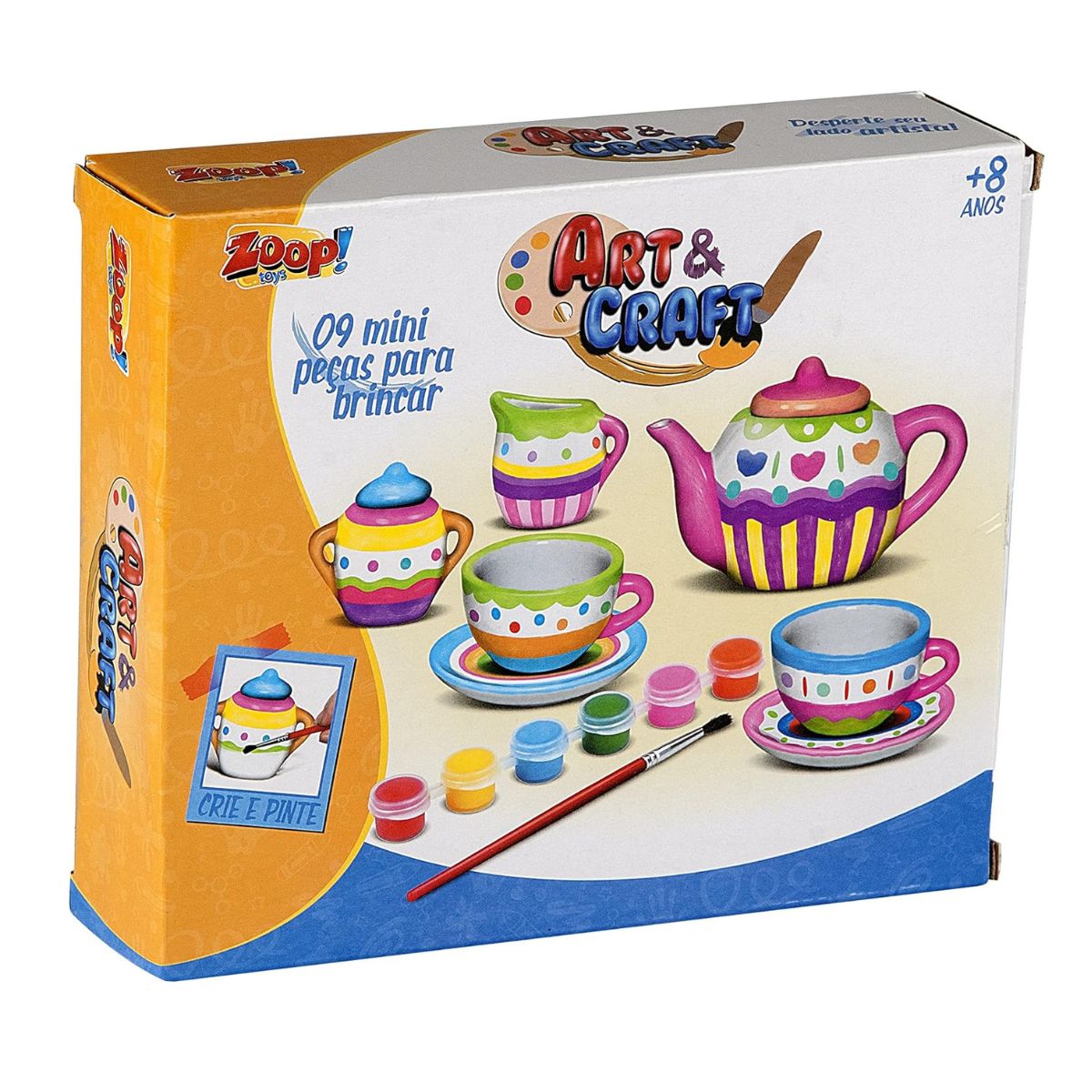 Kit De Chá Cerâmica Tea Party Art E Craft Zoop Toys Zp00229
