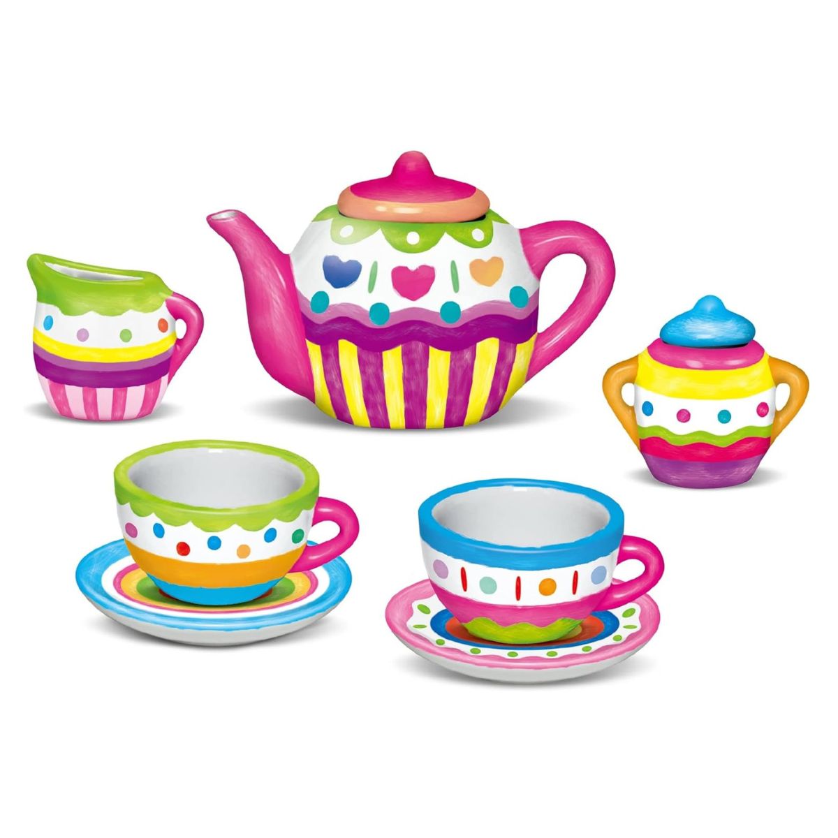 Kit De Chá Cerâmica Tea Party Art E Craft Zoop Toys Zp00229