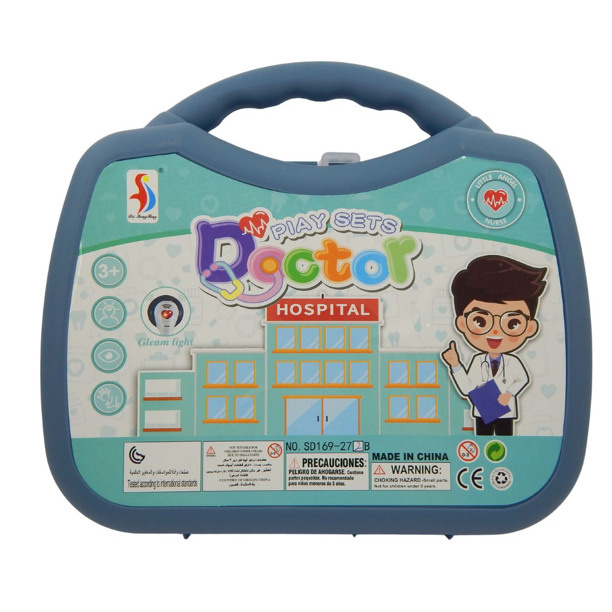 Maleta Doutor Com Seringa Cinza Bbr T007 - Bumerang Brinquedos