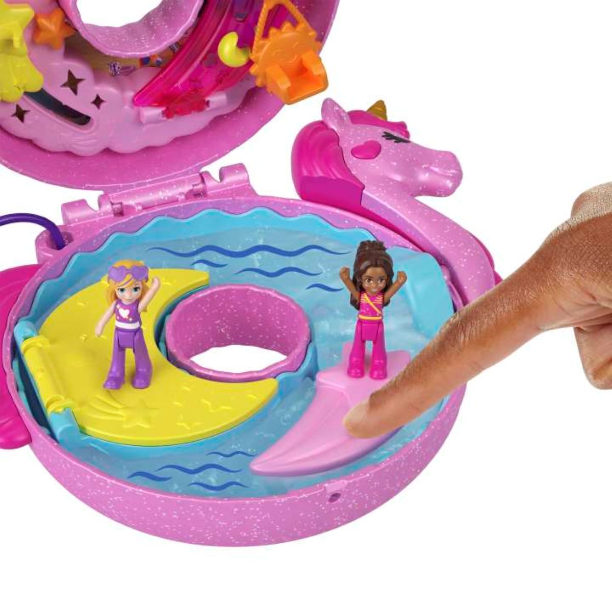 Polly Pocket Conjunto de Brinquedo Bóia De Unicórnio - Ri Happy