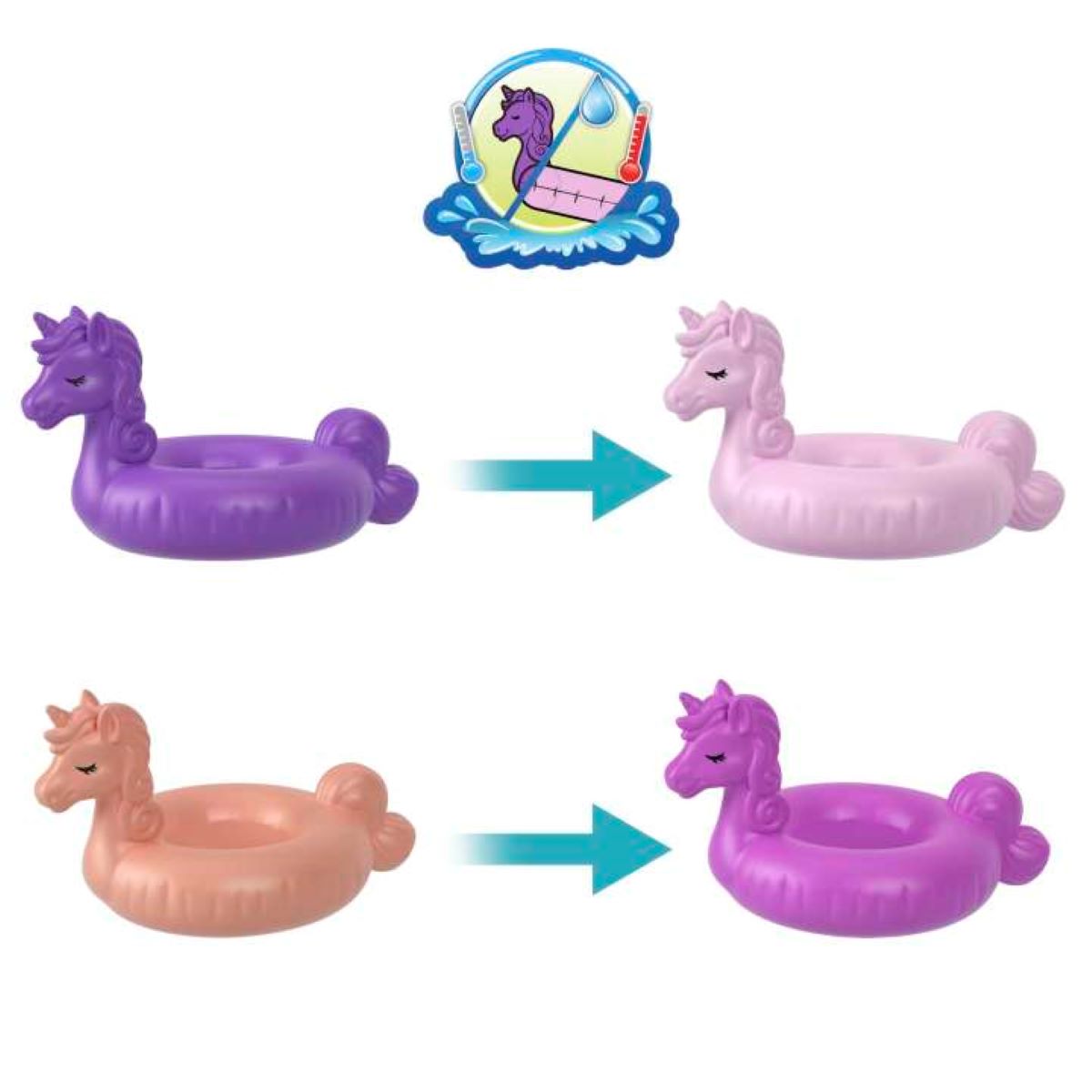 Polly Pocket Conjunto de Brinquedo Bóia De Unicórnio - Bumerang