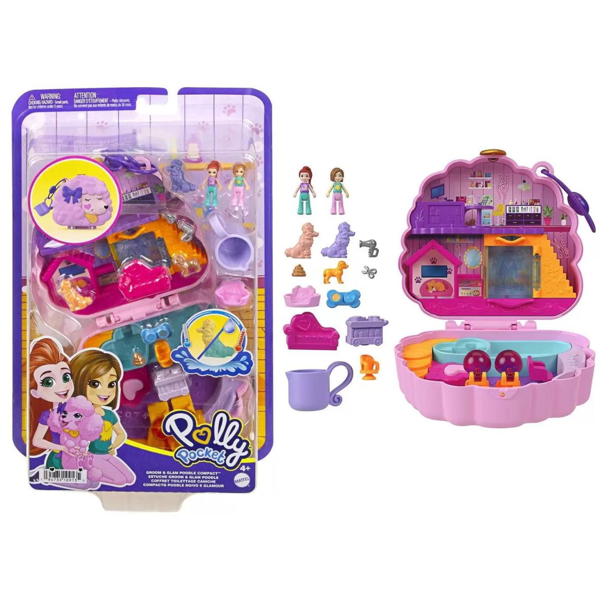 Polly Pocket Conjunto Spa de Poodle - Bumerang Brinquedos