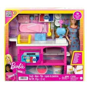 Barbie para Dollhouse, armário rosa, móveis, jogo de vestir