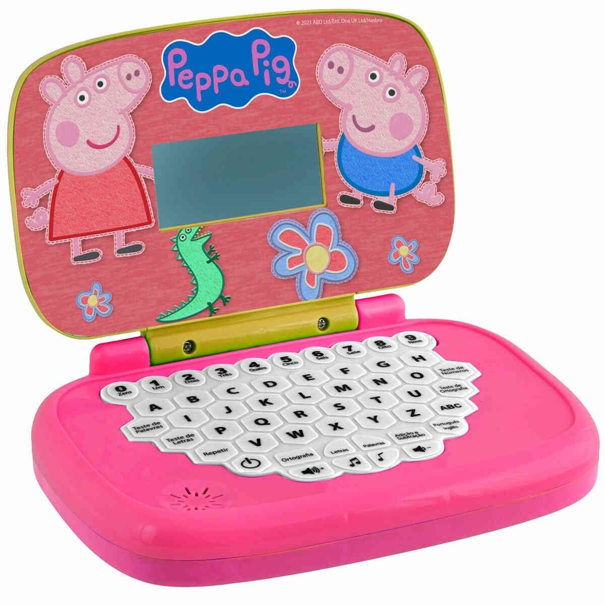 Laptop Infantil Peppa Pig Bilíngue Candide 1515 - Bumerang Brinquedos