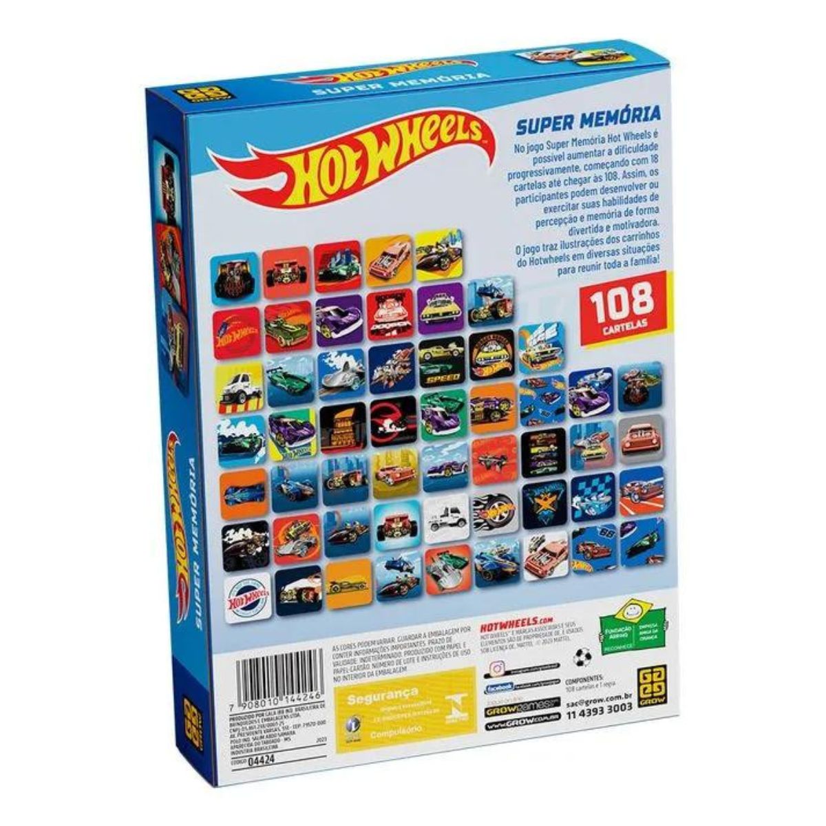 Hot Wheels Jogo da Memória 12 Pares (24 PÇS)