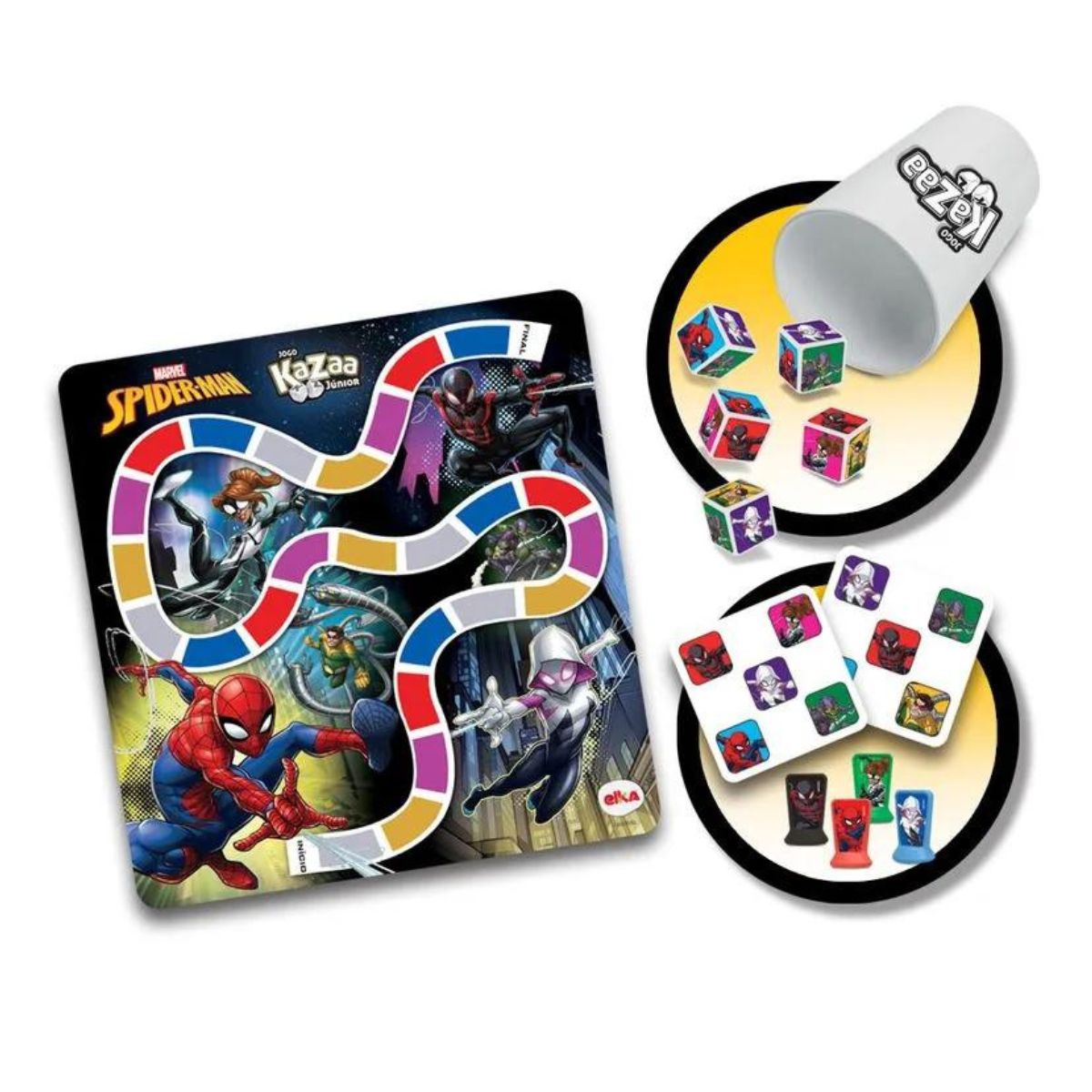 Jogo Kazaa Junior Spiderman Elka 1243 - Bumerang Brinquedos