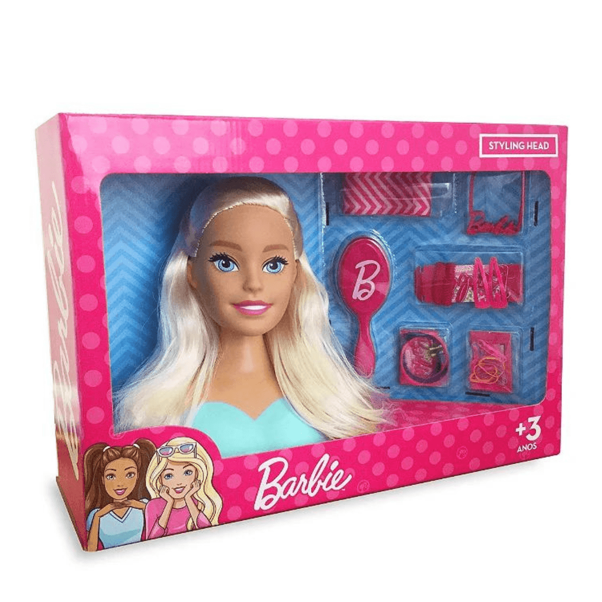 Boneca Barbie Busto Styling Head Core 1255 Pupee - Bumerang Brinquedos