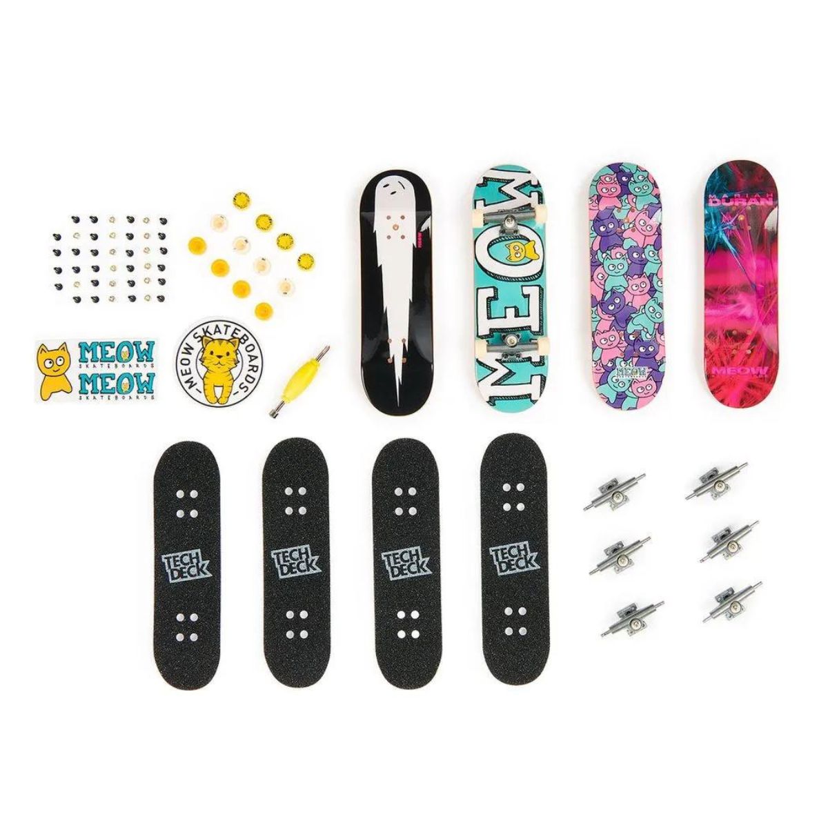 Kit De Skate De Dedo Tech Deck Meow Com 4 Sunny 002891 - Bumerang