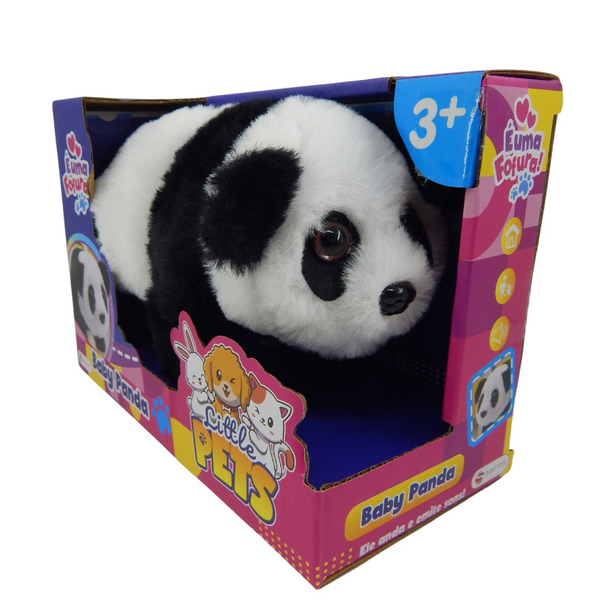 Pelúcia Panda Musical Shiny Toys 001319 Bumerang Brinquedos