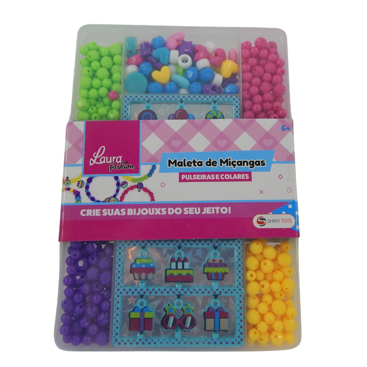Caixa de Miçangas Pulseiras e Colares Shiny Toys 001396 Bumerang