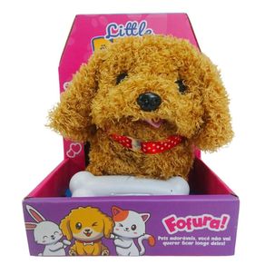 Pelucia-Cachorro-Little-Pets-com-Som-Marrom-Shiny-Toys-001420