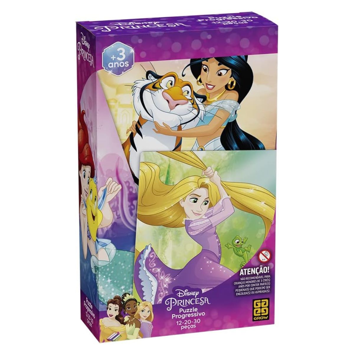 Quebra-Cabeça Progressivo Princesas Disney Grow 02162 Bumerang