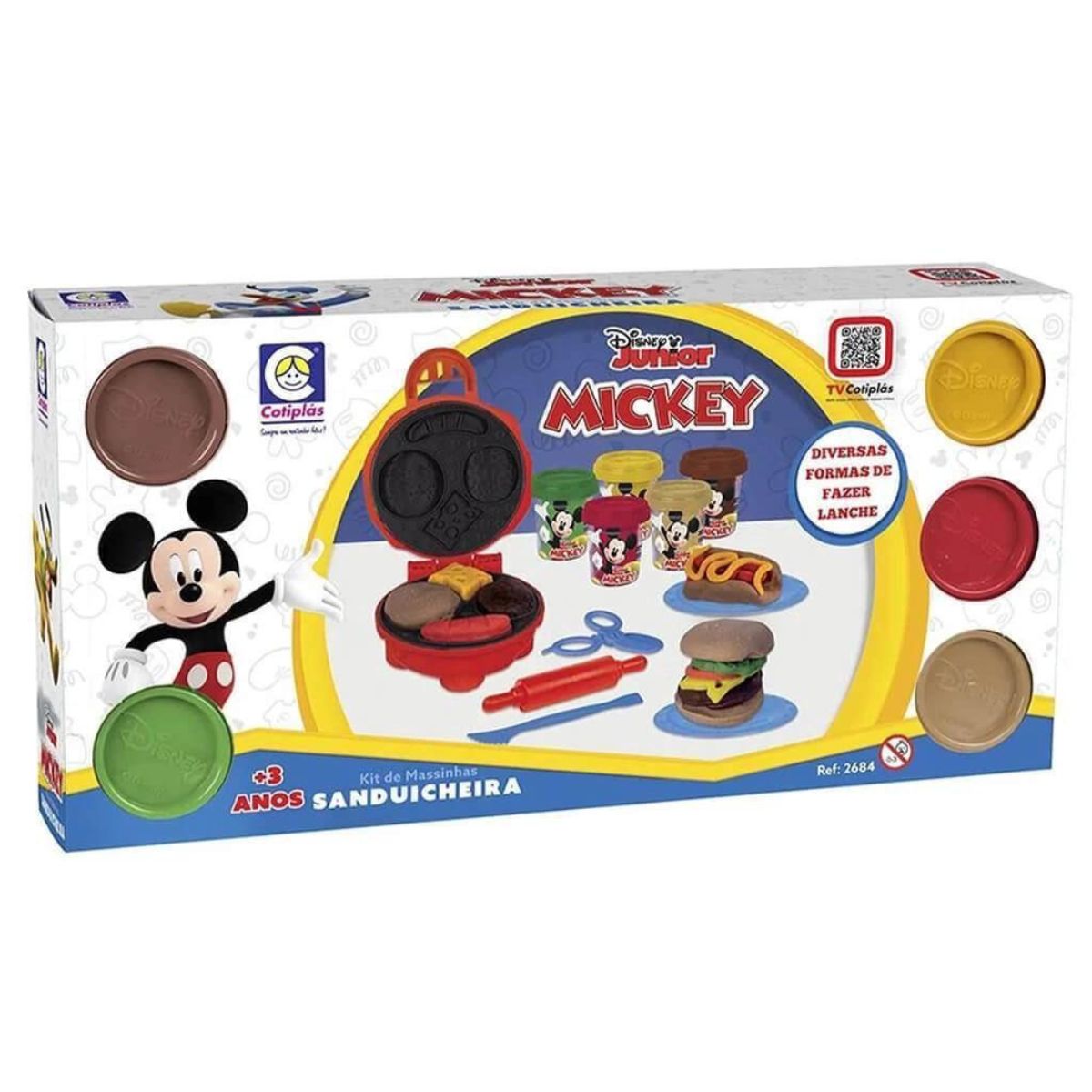 Sanduicheira com Massinha Mickey Cotiplas 2684 - Bumerang Brinquedos