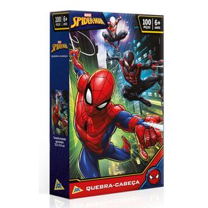 Quebra-Cabeca-Cartonado-100-Pecas-Spider-Man-Toyster-002395