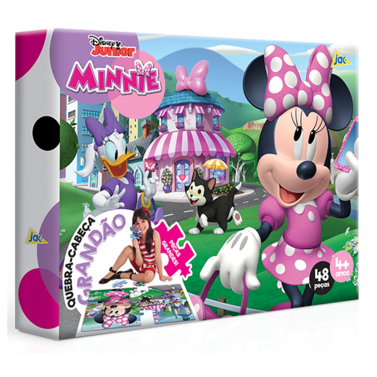 Quebra Cabeça Minnie Mouse 48 Peças Toyster 3095 - Bumerang Brinquedos