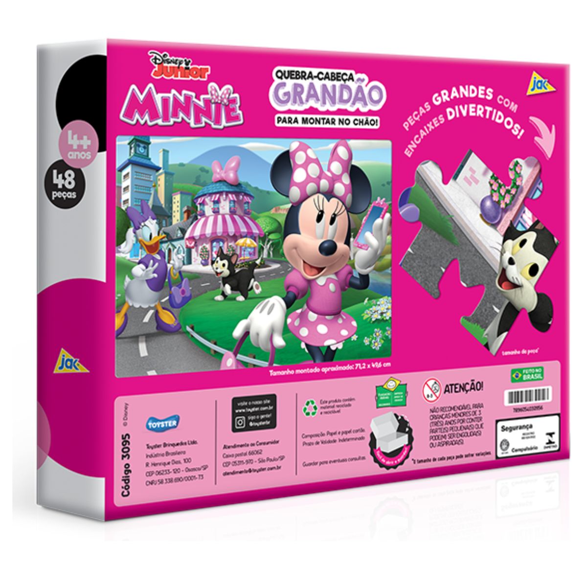Quebra Cabeça Minnie Mouse 48 Peças Toyster 3095 - Bumerang Brinquedos