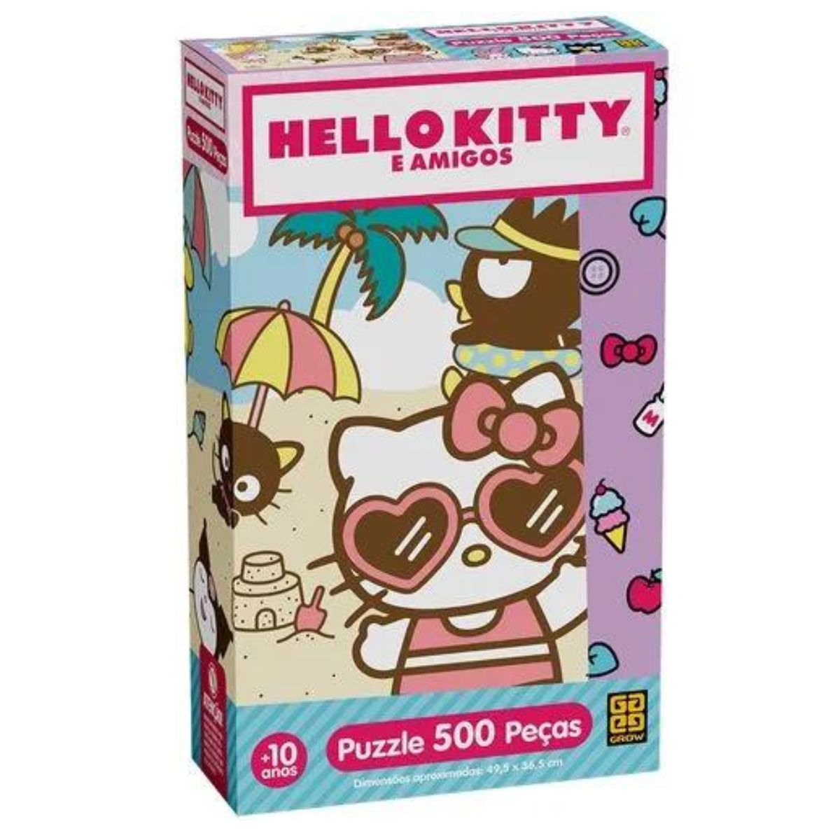 Quebra Cabeça Hello Kitty 500 Peças Grow 04678 - Bumerang Brinquedos