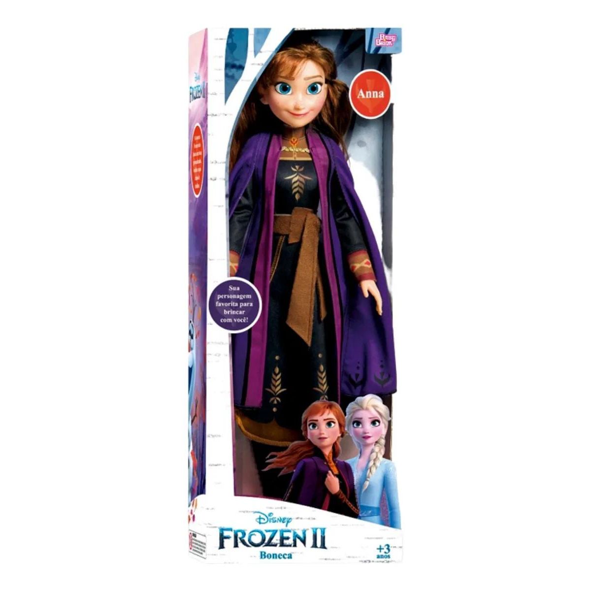 Boneca Anna Frozen 2 Mini My Size Novabrink Bbra 1741 - Bumerang