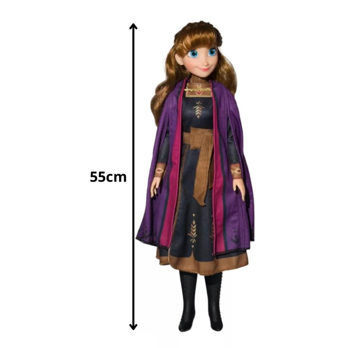 Boneca Anna Frozen 2 Mini My Size Novabrink Bbra 1741 - Bumerang