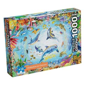 Quebra-Cabeca-1000-Pecas-Mini-Golfinhos-no-Oceano-Grow-04607