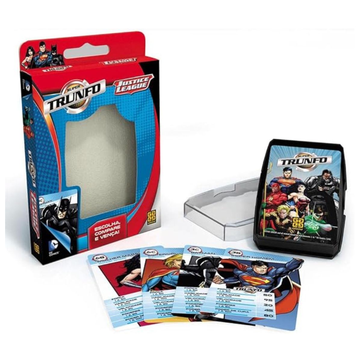 Jogo Super Trunfo Liga Da Justiça Grow 03350 - Bumerang Brinquedos