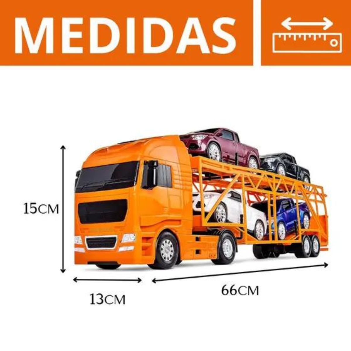 Caminhão Diamond Truck Cegonheira Laranja Roma Jensen 1321
