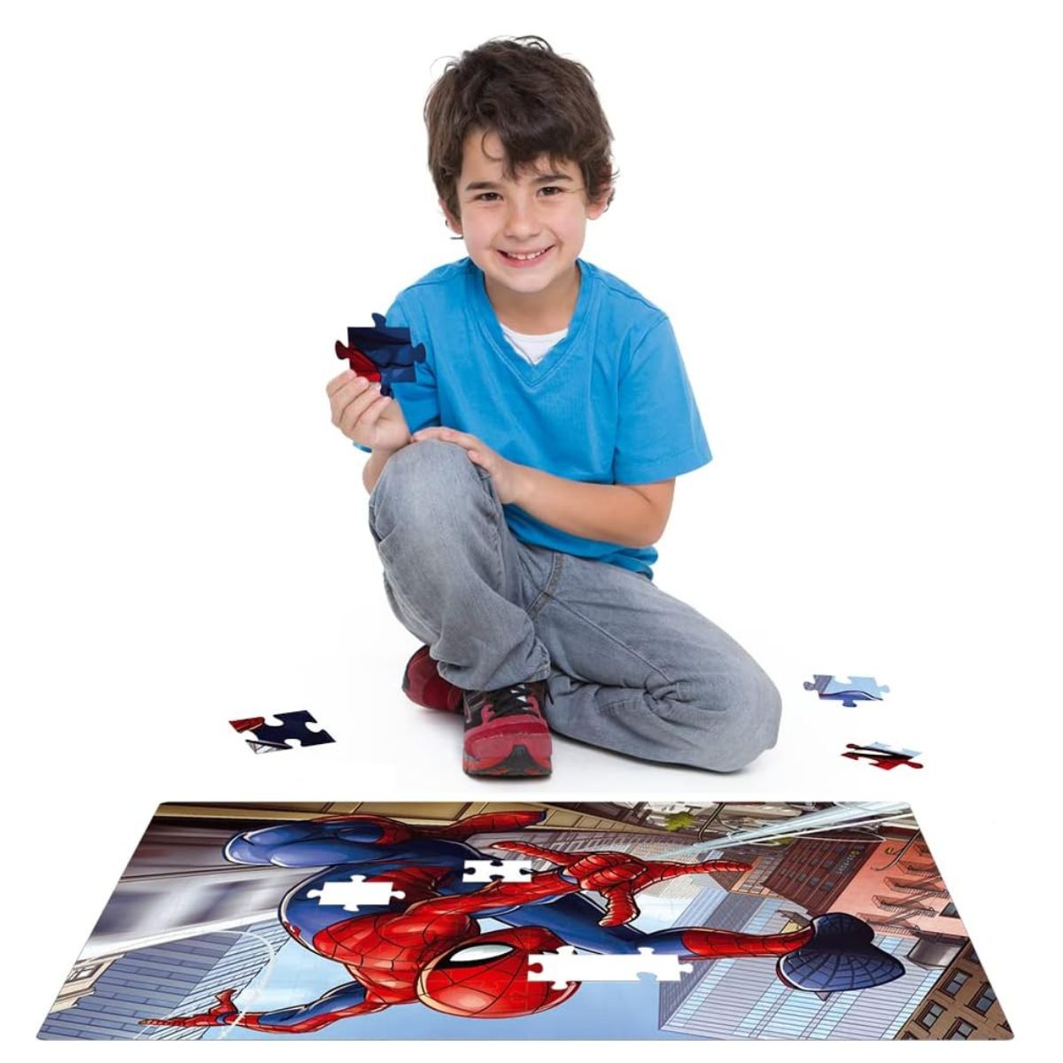 Quebra-Cabeça Grandão 120 Peças Homem Aranha Toyster 002396 - Bumerang  Brinquedos