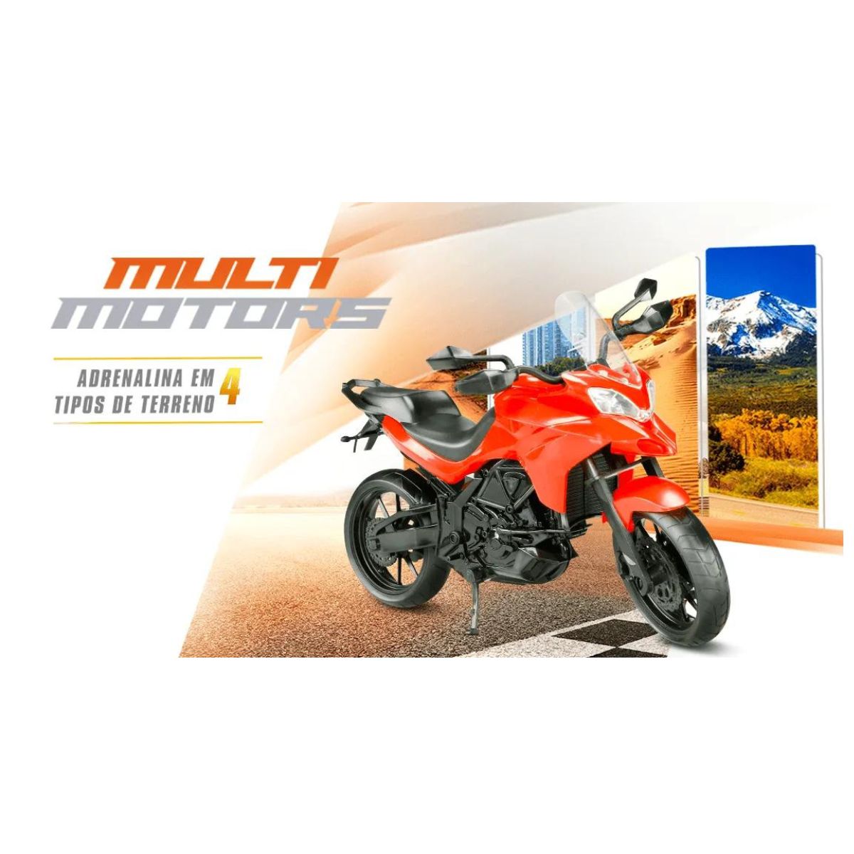 Moto Multi Motors Vermelho Roma Jensen 0902 - Bumerang Brinquedos