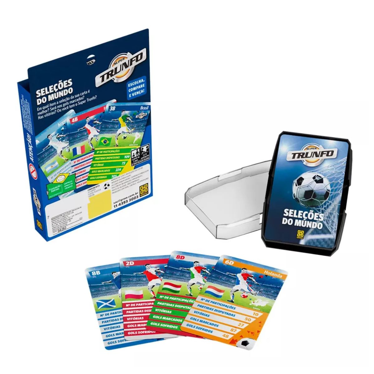 Jogo Super Trunfo Seleções Do Mundo Grow 04282 - Bumerang Brinquedos