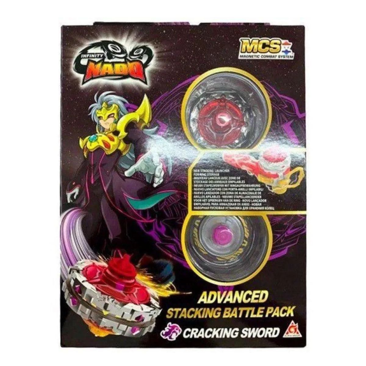 Pião Infinity Nado Advanced Cracking Sword Candide 3918 - Bumerang