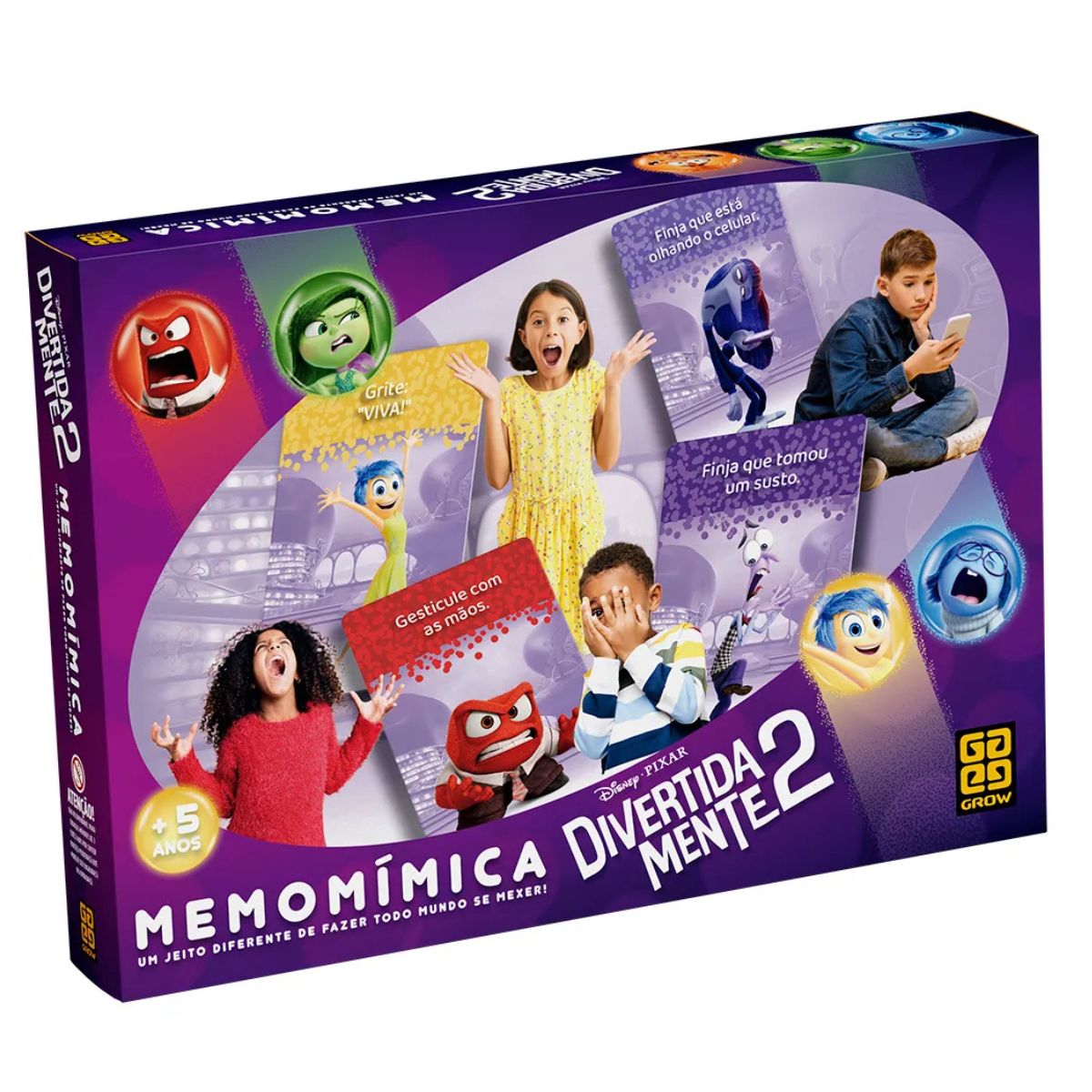 Jogo Memomimica Divertidamente 2 Grow 04758 - Bumerang Brinquedos