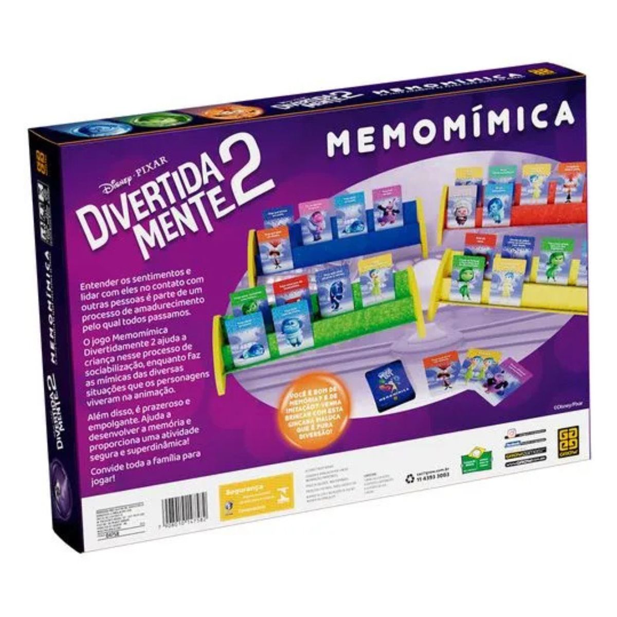 Jogo Memomimica Divertidamente 2 Grow 04758 - Bumerang Brinquedos