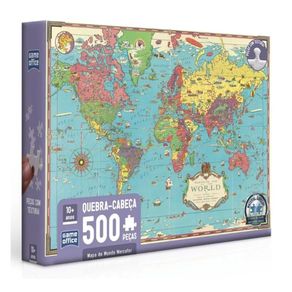 Quebra-Cabeca-Mapa-do-Mundo-Mercator-500-Pecas-Toyster-3315