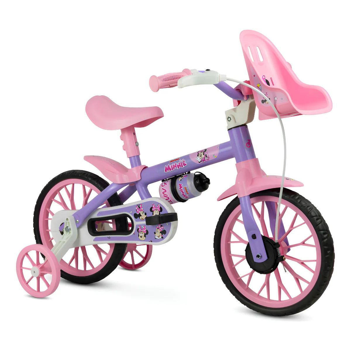 Bicicleta Minnie Aro 12 Nathor 52537 - Bumerang Brinquedos