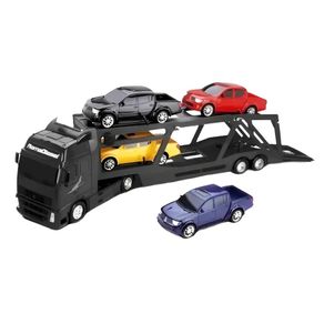 Caminhao-Cegonheira-RX-Preta-com-4-Pickups-Roma-Jensen-1309